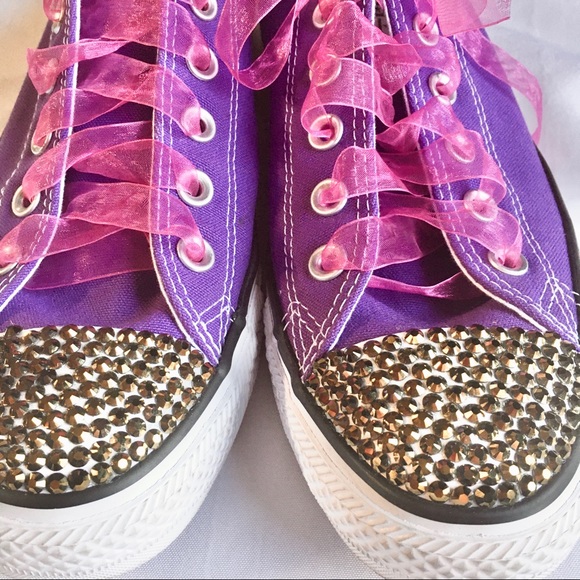 SOLD bling Swarovski rinestone Converse Chuck 70 - Picture 2 of 5